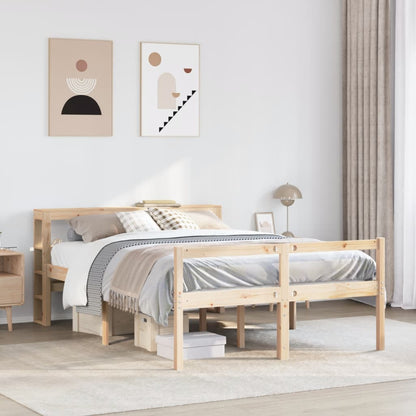 vidaXL Senior Bed with Headboard without Mattress 140x190 cm 1