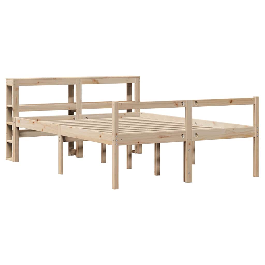 vidaXL Senior Bed with Headboard without Mattress 160x200 cm 3