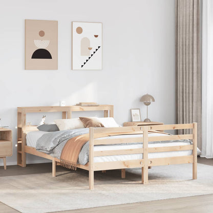 vidaXL Bed Frame with Headboard without Mattress 140x200 cm 1