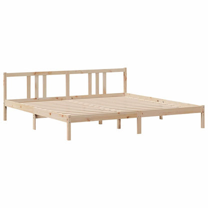 Bed Frame with Headboard without Mattress 200 cm 200 cm