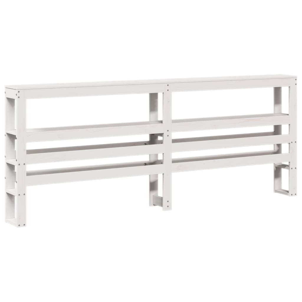 vidaXL Bed Frame with Headboard without Mattress White 180x200 cm Super King 6