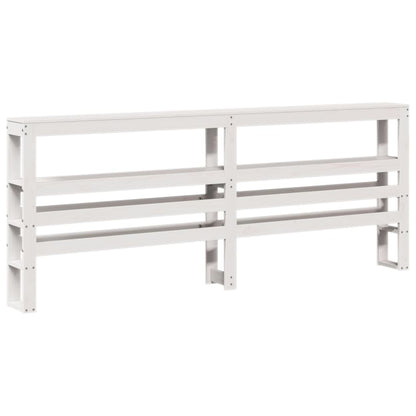 vidaXL Bed Frame with Headboard without Mattress White 180x200 cm Super King 6