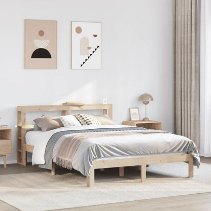 vidaXL Bed Frame with Headboard without Mattress