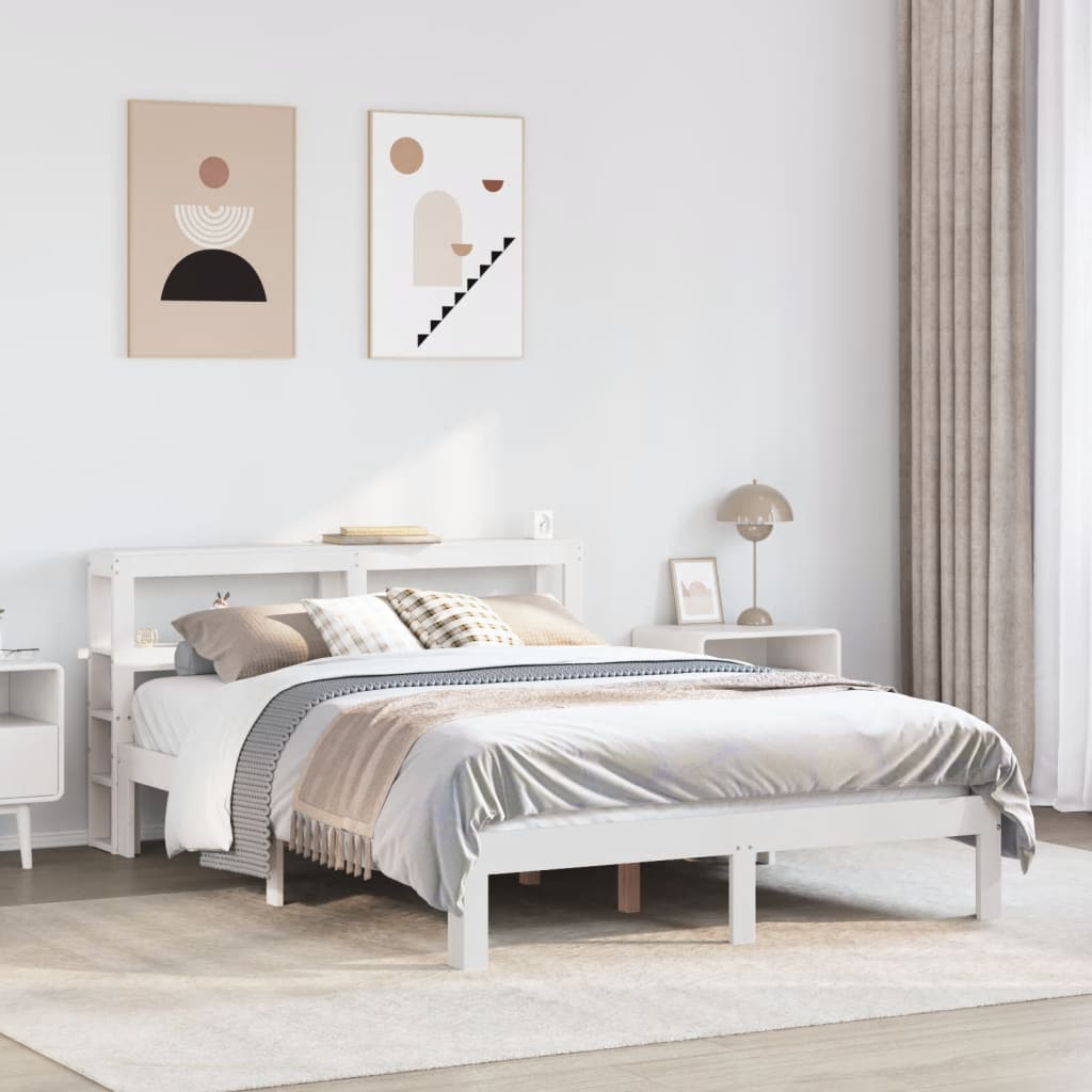 vidaXL Bed Frame with Headboard without Mattress
