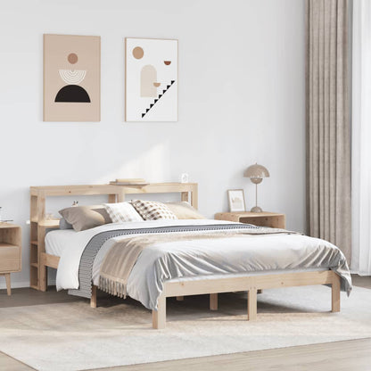 vidaXL Bed Frame with Headboard without Mattress