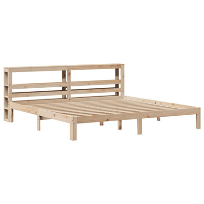vidaXL Bed Frame with Headboard without Mattress 200x200 cm 3