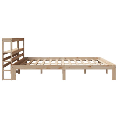 vidaXL Bed Frame with Headboard without Mattress 200x200 cm 5