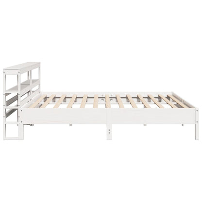 vidaXL Bed Frame without Mattress White 180x200 cm Super King Solid Wood Pine 5