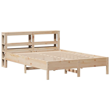 vidaXL Bed Frame without Mattress 140x200 cm Solid Wood Pine 3