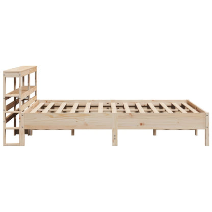 vidaXL Bed Frame without Mattress 140x200 cm Solid Wood Pine 5