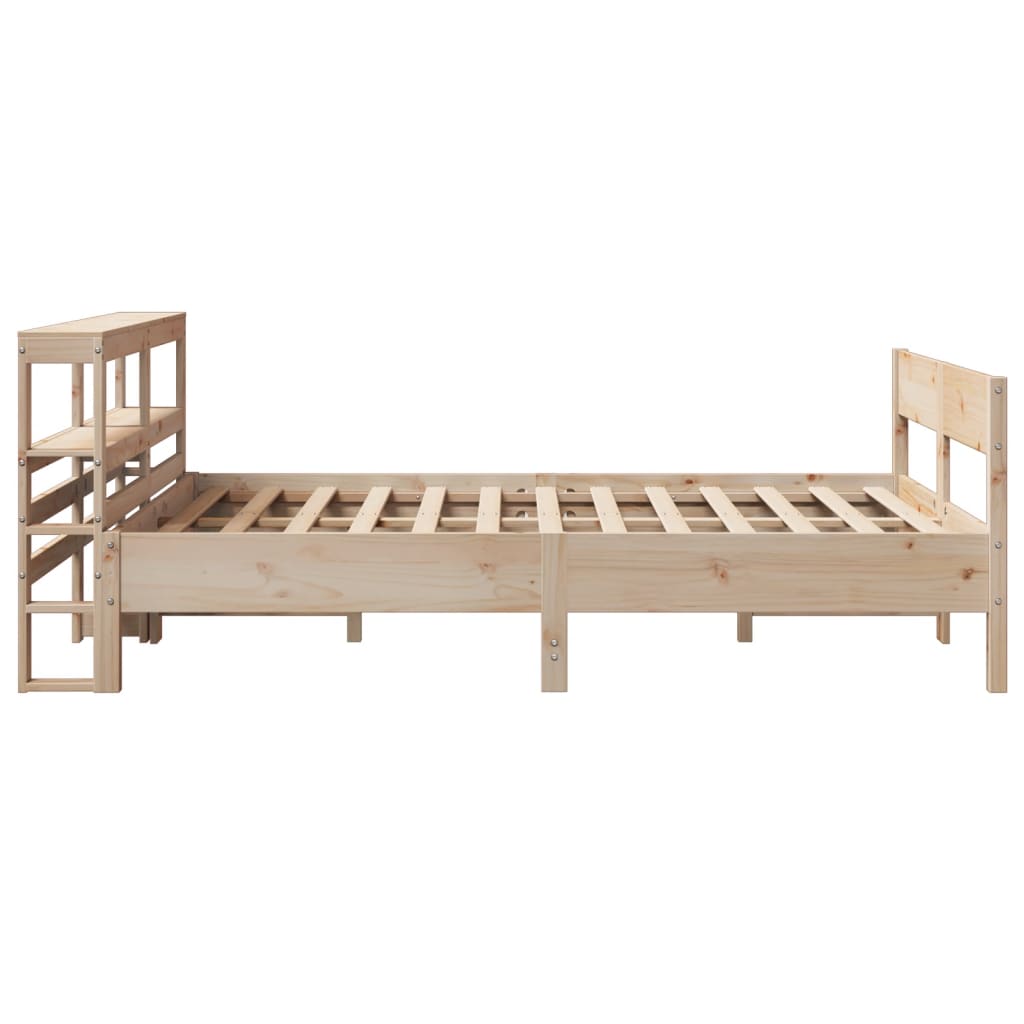 vidaXL Bed Frame without Mattress 140x200 cm Solid Wood Pine 5