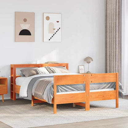 vidaXL Bed Frame without Mattress Solid Wood Pine Length 200 cm
