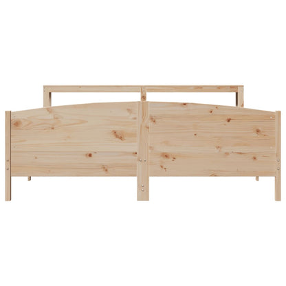 vidaXL Bed Frame without Mattress 180x200 cm Super King Solid Wood Pine 4