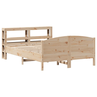 vidaXL Bed Frame without Mattress 160x200 cm Solid Wood Pine 3