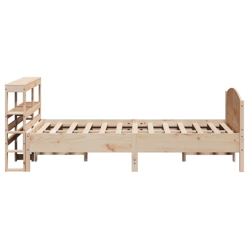 vidaXL Bed Frame without Mattress 160x200 cm Solid Wood Pine 5