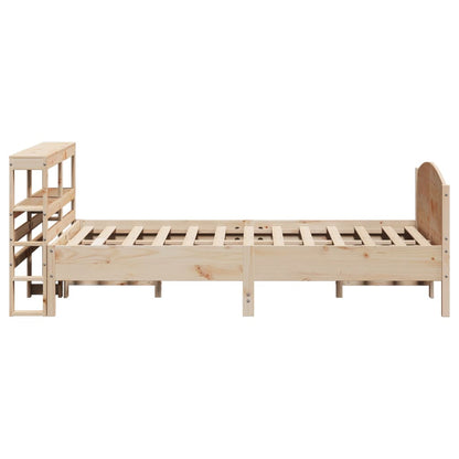 vidaXL Bed Frame without Mattress 160x200 cm Solid Wood Pine 5
