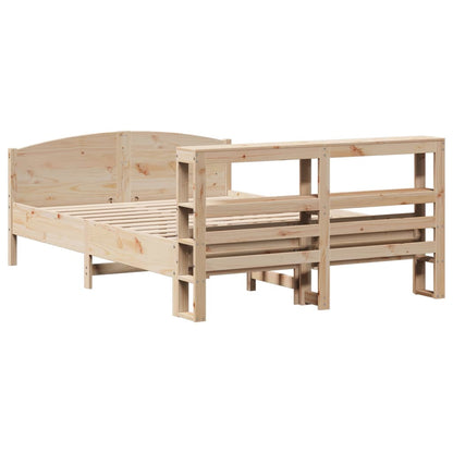 vidaXL Bed Frame without Mattress 160x200 cm Solid Wood Pine 6