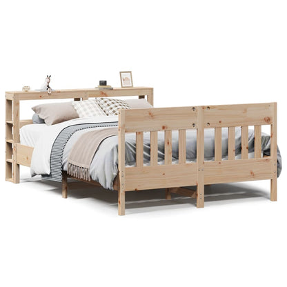 vidaXL Bed Frame without Mattress 160x200 cm Solid Wood Pine 2