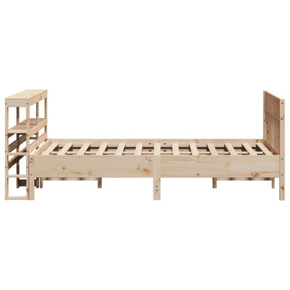 vidaXL Bed Frame without Mattress 160x200 cm Solid Wood Pine 5