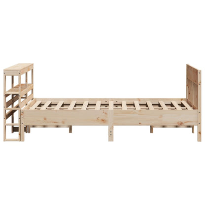 vidaXL Bed Frame without Mattress 140x200 cm Solid Wood Pine 5