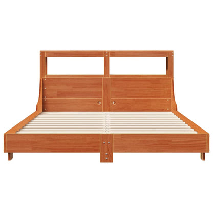 vidaXL Bed Frame without Mattress Wax Brown 120x200 cm Solid Wood Pine 4