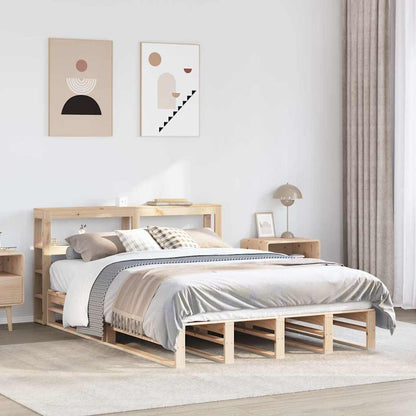 vidaXL Bed Frame without Mattress Solid Wood Pine Length 200 cm