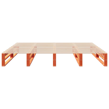 vidaXL Bed Frame without Mattress Wax Brown 180x200 cm Solid Wood Pine 6