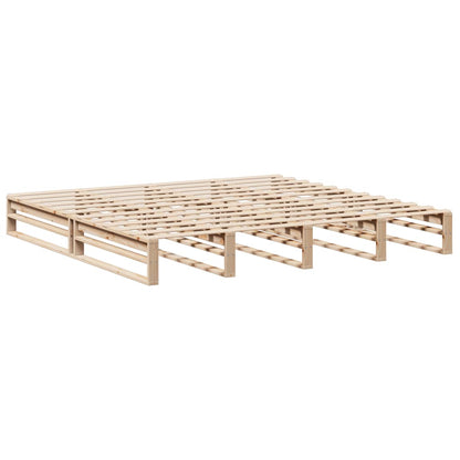 vidaXL Bed Frame without Mattress 200x200 cm Solid Wood Pine 5