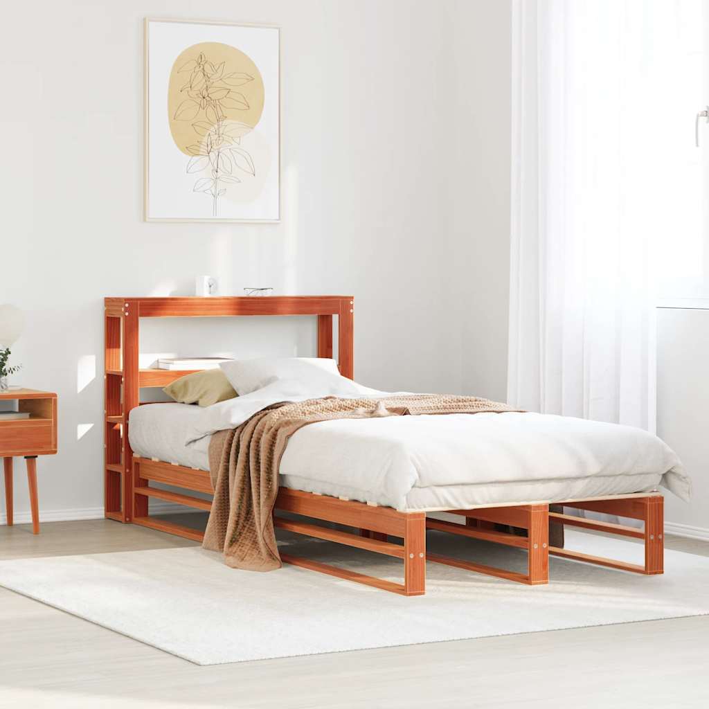 vidaXL Bed Frame without Mattress Solid Wood Pine Length 190 cm