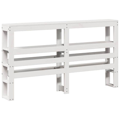 vidaXL Bed Frame without Mattress White 120x190 cm Small Double Solid Wood Pine 6