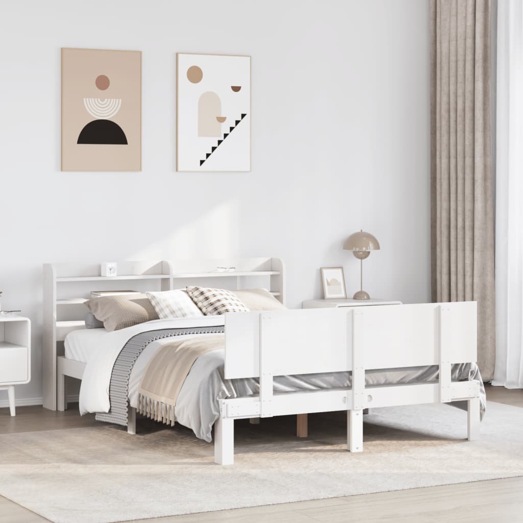 vidaXL Bed Frame with Headboard without Mattress