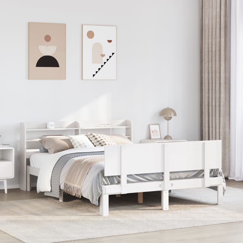 vidaXL Bed Frame with Headboard without Mattress