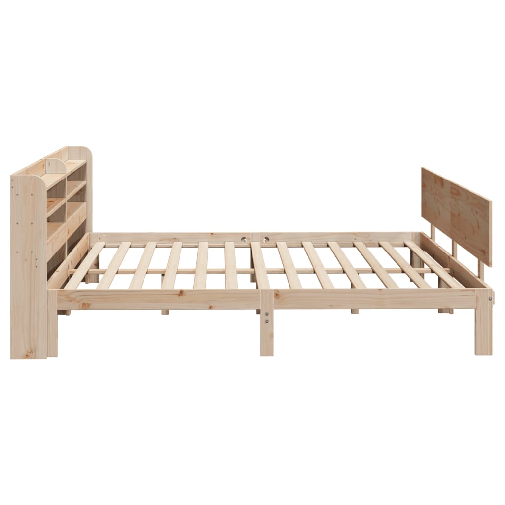 vidaXL Bed Frame with Headboard without Mattress 200x200 cm 5