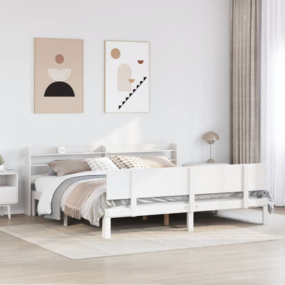 vidaXL Bed Frame with Headboard without Mattress