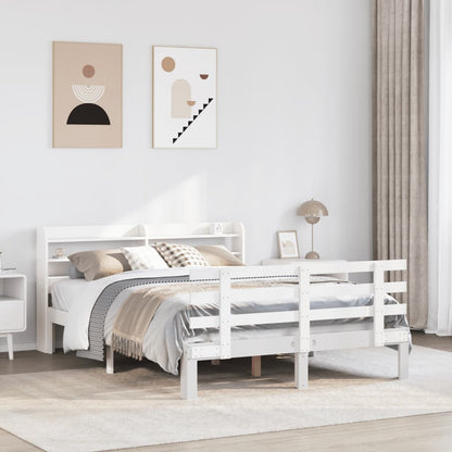 vidaXL Bed Frame with Headboard without Mattress