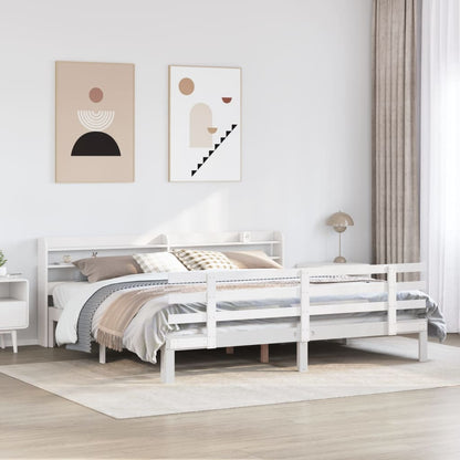 vidaXL Bed Frame with Headboard without Mattress