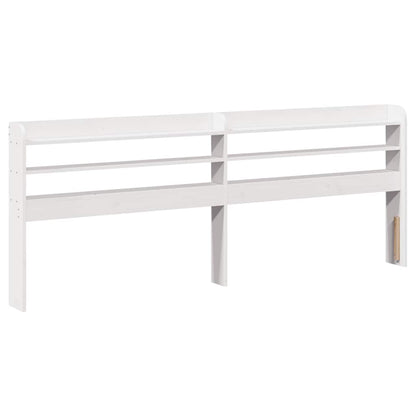 vidaXL Bed Frame with Headboard without Mattress White 200x200 cm 5