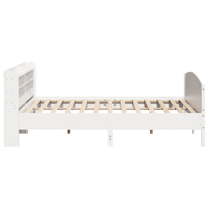 vidaXL Bed Frame without Mattress White 180x200 cm Super King Solid Wood Pine 5
