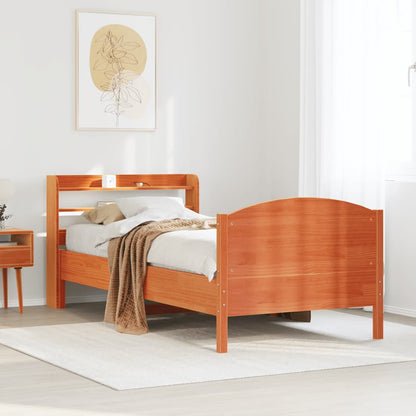 vidaXL Bed Frame without Mattress Solid Wood Pine Length 200 cm