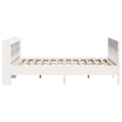 vidaXL Bed Frame without Mattress White 180x200 cm Super King Solid Wood Pine 5