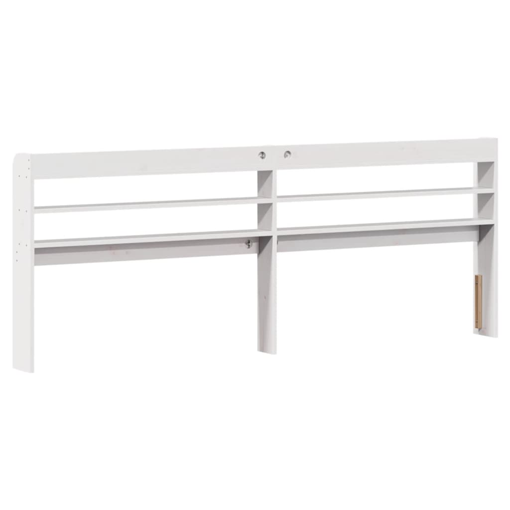 vidaXL Bed Frame without Mattress White 180x200 cm Solid Wood Pine 6