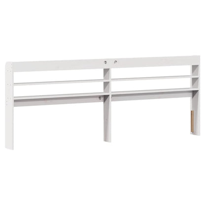 vidaXL Bed Frame without Mattress White 180x200 cm Solid Wood Pine 6