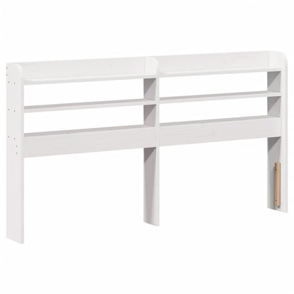 vidaXL Bed Frame without Mattress White 140x200 cm Solid Wood Pine 6