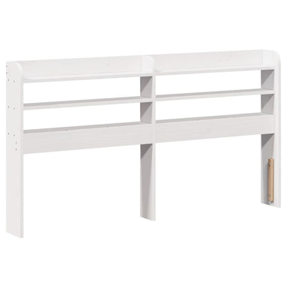 vidaXL Bed Frame without Mattress White 135x190 cm Solid Wood Pine 6