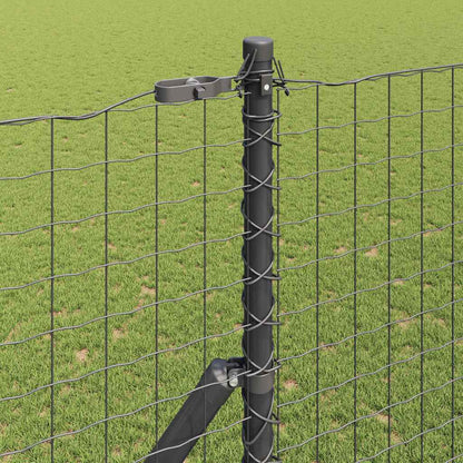 vidaXL Embedded Fence Post 52 pcs Grey Powder-Coated Steel 3