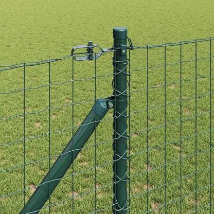 vidaXL Ground Spike Fence Post 52 pcs Green Powder-Coated Steel 3
