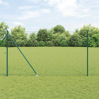 vidaXL Ground Spike Fence Post 52 pcs 60 cm Powder-Coated Steel Green 52x Spike Post