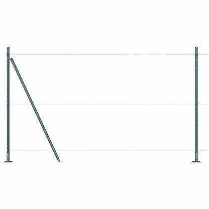 Fence Post with Concrete Base 52 pcs Green 52x concrete post 160 cm