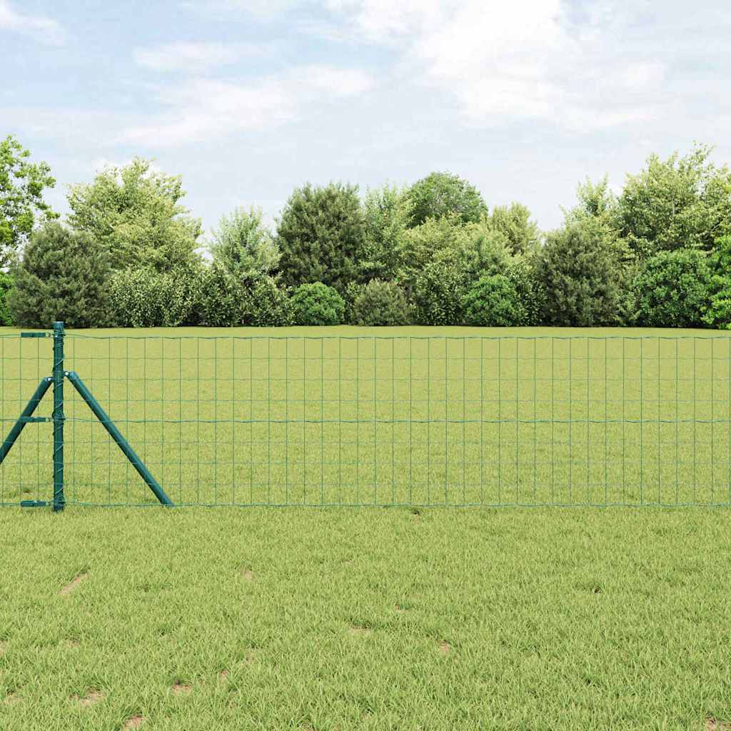 Euro Fence 50 x 0.4 m PVC-Coated Steel Mesh Ground Fix Green 0.4 m 76 x 64 mm mesh