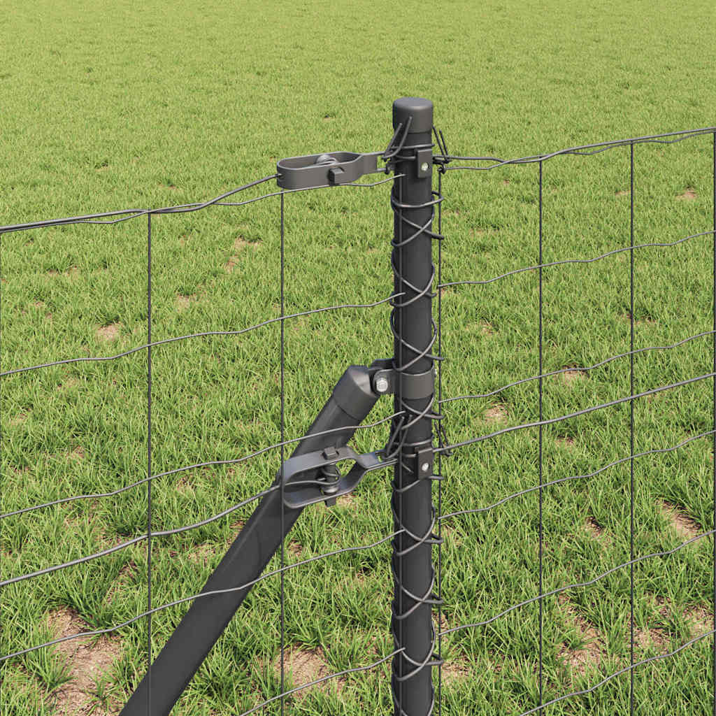 Euro Fence 10 x 1 m PVC-Coated Steel Mesh Ground Fix Grey mesh Size 100 x 100 mm mesh 0.8 m